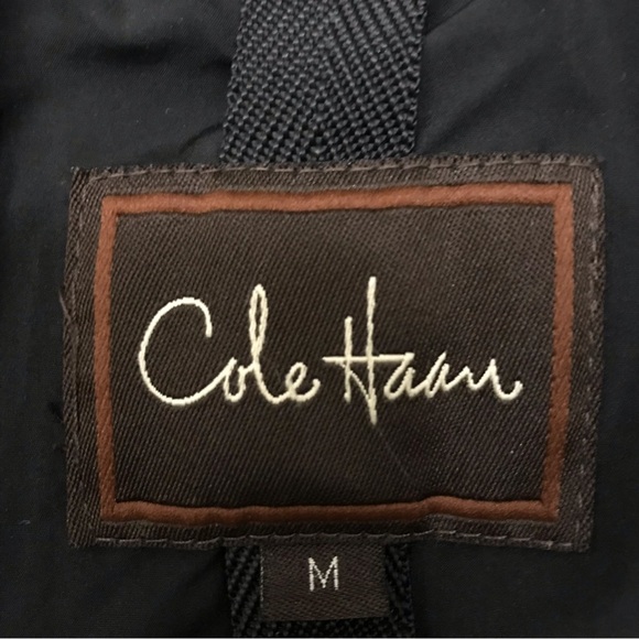 Cole Haan Down Fill Puffer Jacket Coat Men Medium Black - Picture 13 of 14